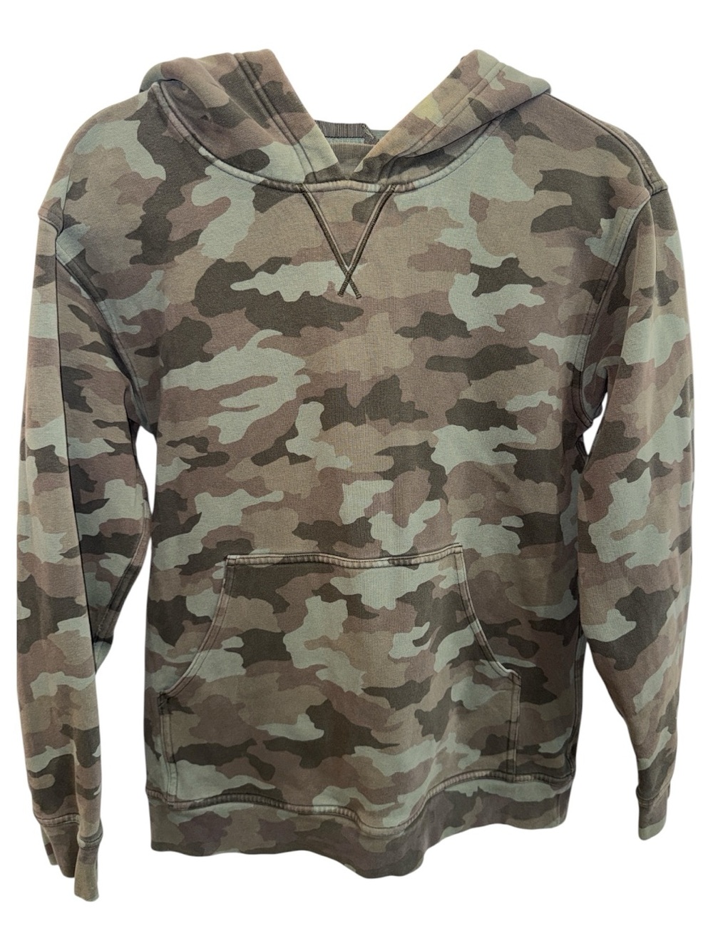 lululemon athletica Camo Pullover Hoodie in Olive and Brown